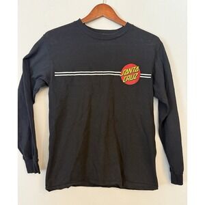 The‎ Original Santa Cruz Official Classic Dot Black Long Sleeve Tshirt Size S